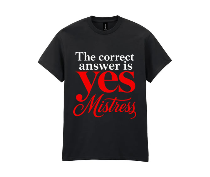 Yes Mistress